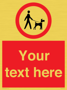 Custom Road regulatory dogs on leads